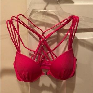 aerie pink bikini top